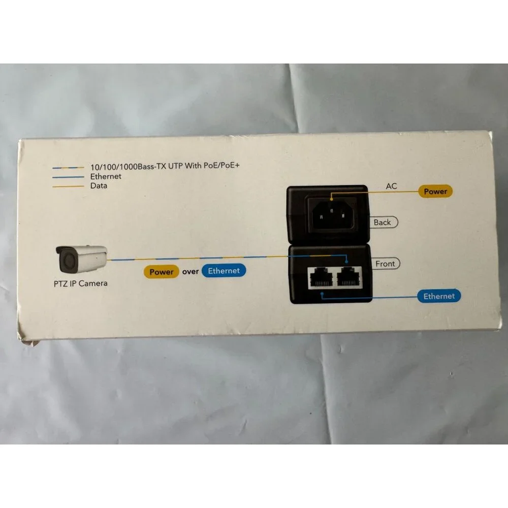Cudy 30W Gigabit POE/POE+ Injector IEEE802.3at/af Compliant Model POE200